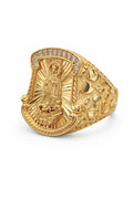 10K NUGGETS DESIGN CARIDAD RING – 12 – JY Jewelry Wholesale