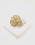 14K CZ FATIMA HAND RING – 8.5 – JY Jewelry Wholesale