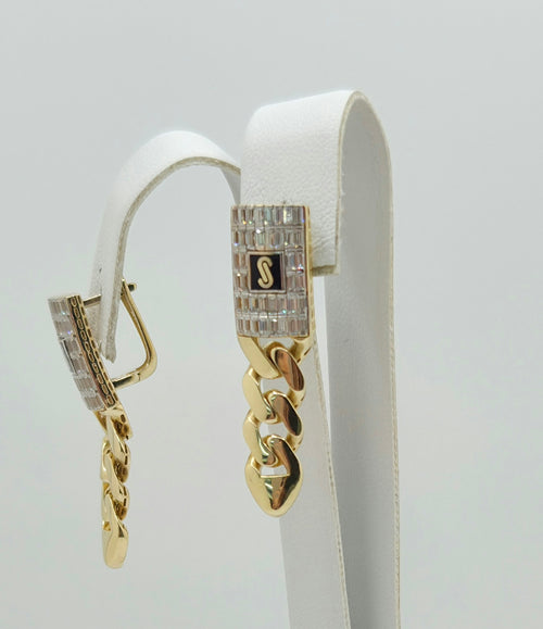 10K BAGUETTE CERTIFIED MONACO PENDANTS EARRINGS – JY Jewelry Wholesale