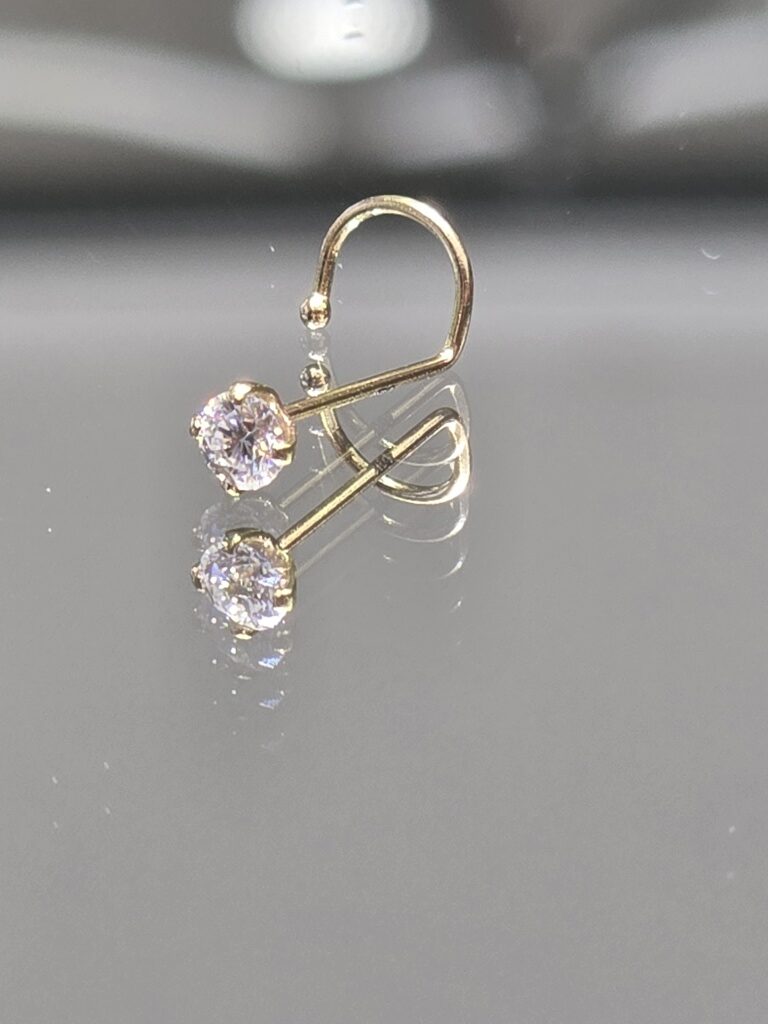 14K MOISSANITE PIERCING EARRINGS – JY Jewelry Wholesale
