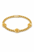 10K THREE ROSE HOLLOW CHINO BRACELET – 7.5" 5mm – JY Jewelry Wholesale