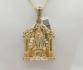 10K SOLID CARIDAD PENDANT IN HOUSE STYLE – LARGE – JY Jewelry Wholesale