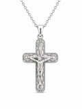 14K WG JESUS CROSS PENDANT Size – JY Jewelry Wholesale