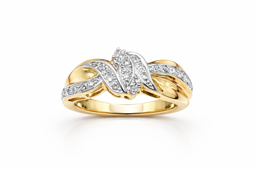 10K EXOTIC AND EXCLUSIVE WOMAN'S DIAMOND RING – 7 – JY Jewelry Wholesale
