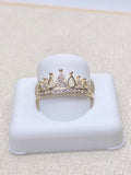 14K DELICATE PRINCESS CROWN STYLE RING – 7 – JY Jewelry Wholesale