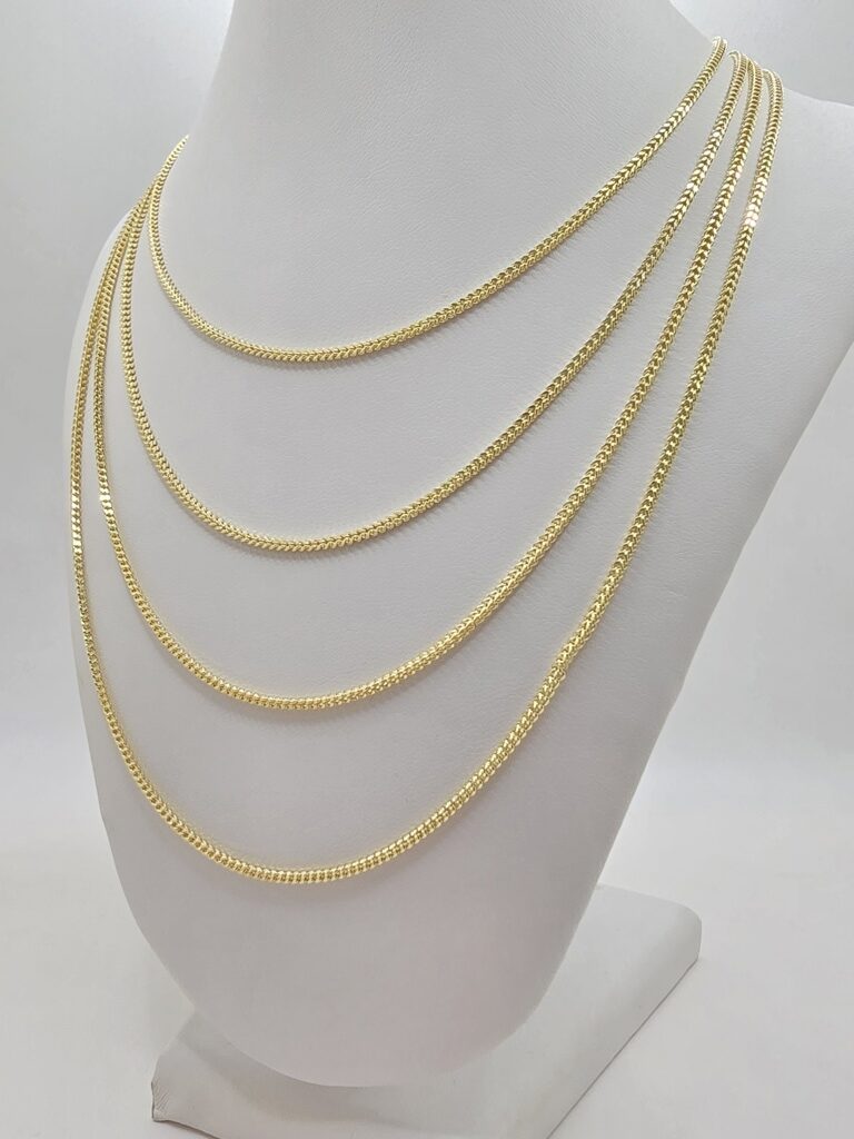 10K HOLLOW FRANCO CHAIN – 1.5MM 22" – JY Jewelry Wholesale