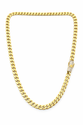 10K MONACO STYLE CHAIN – 7MM 18" – JY Jewelry Wholesale