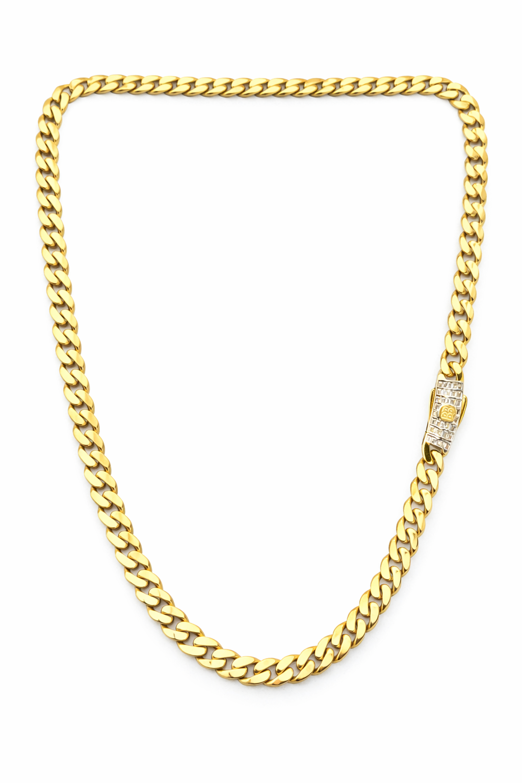 10K MONACO STYLE CHAIN – 7MM 18" – JY Jewelry Wholesale