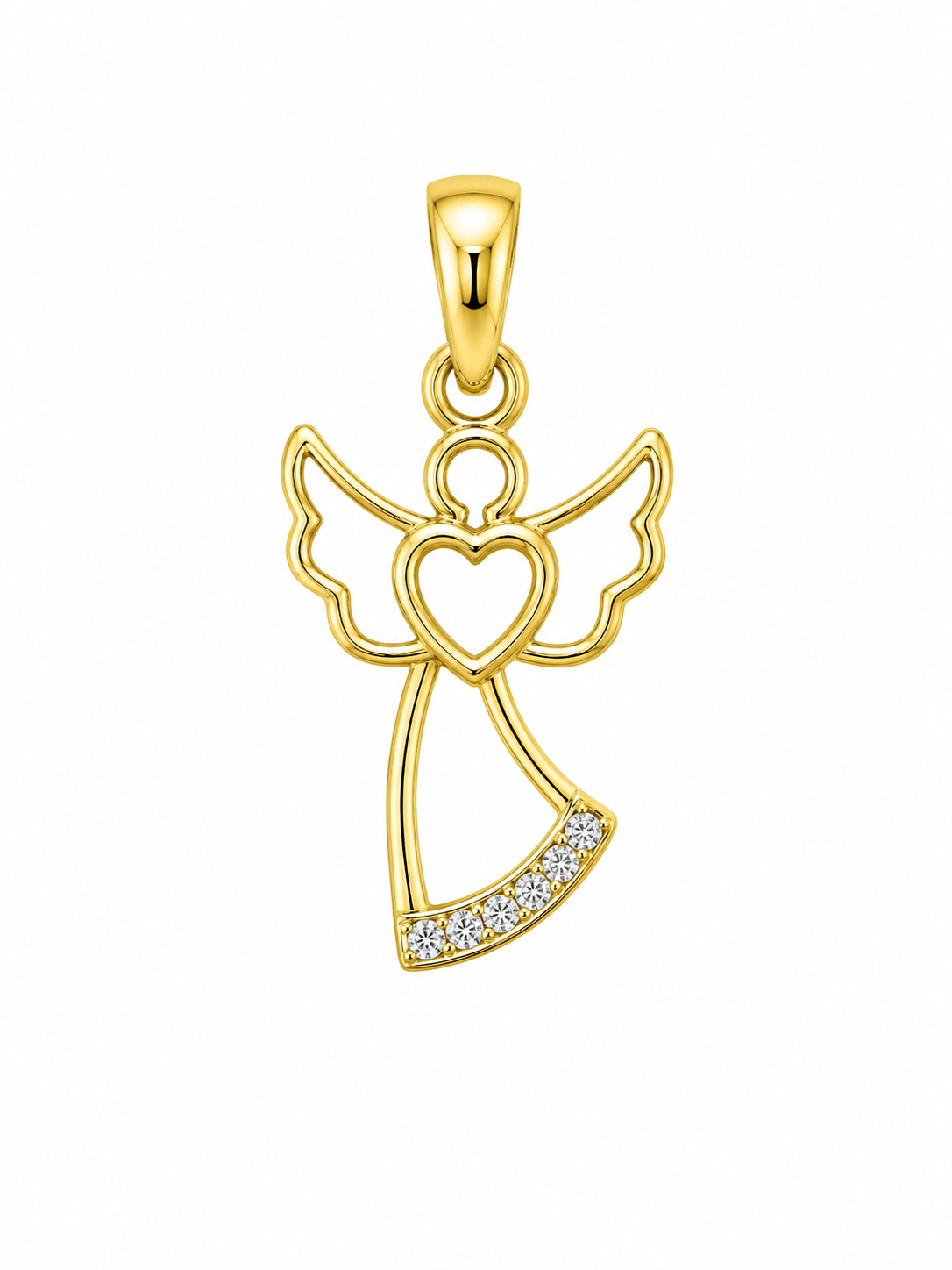 10K DELICATE ANGEL SILHOUETTE PENDANT – JY Jewelry Wholesale