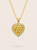 10K CZ FRAME NUGGETS HEART PENDANT – SMALL – JY Jewelry Wholesale