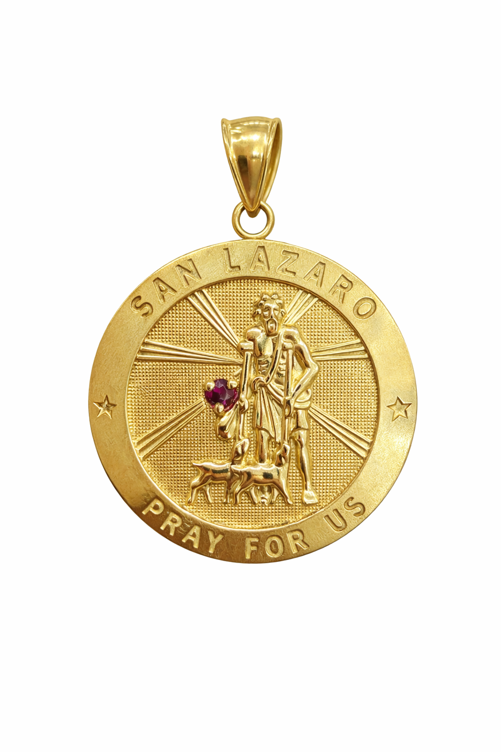 10K LARGE ROUND SAN LAZARO PENDANT – JY Jewelry Wholesale