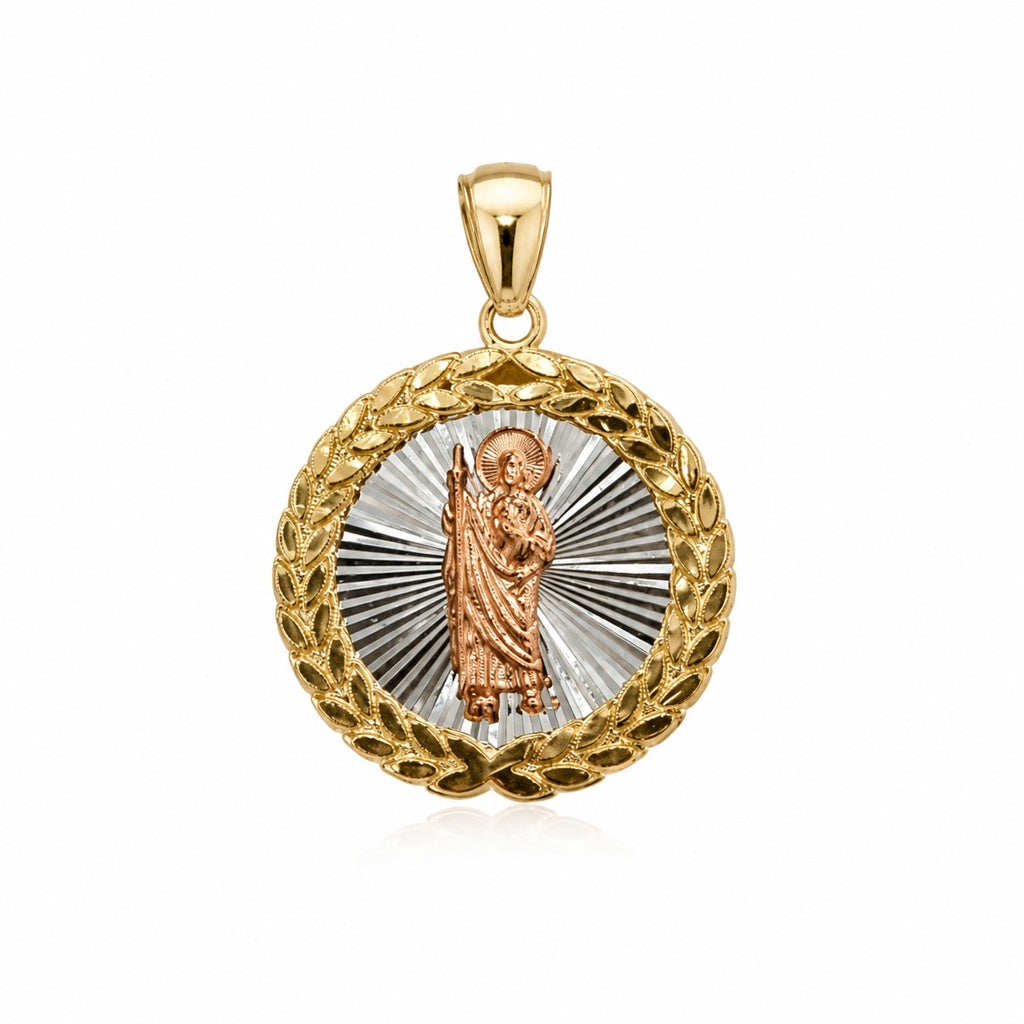 10K ROUND SAN JUDAS PENDANT – JY Jewelry Wholesale