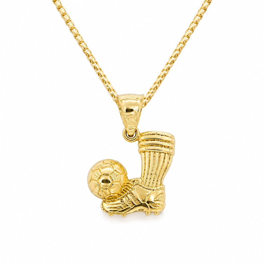10K SOCCER BALL ON SHOE PENDANT – JY Jewelry Wholesale