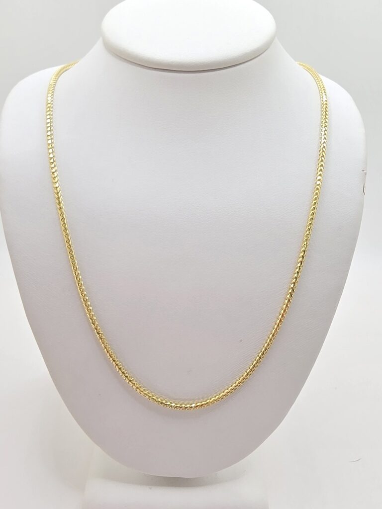 10K SOLID FRANCO CHAIN – 22" 1.8MM – JY Jewelry Wholesale