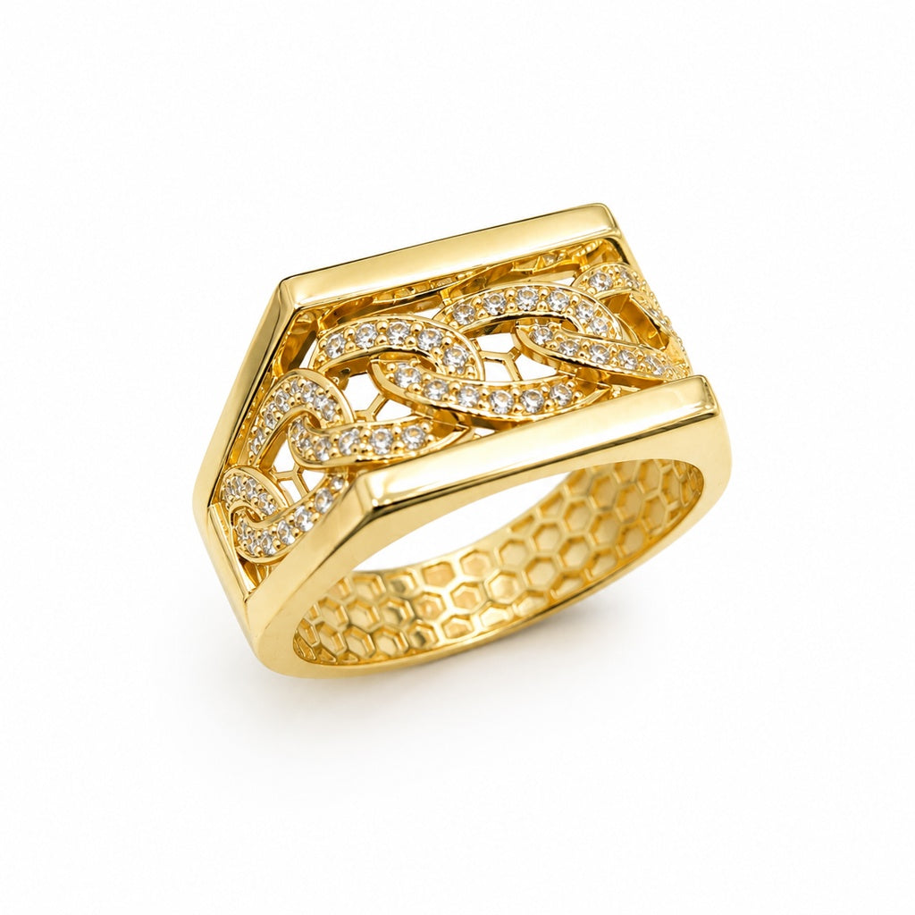 10K MODERN RING – 13 – JY Jewelry Wholesale