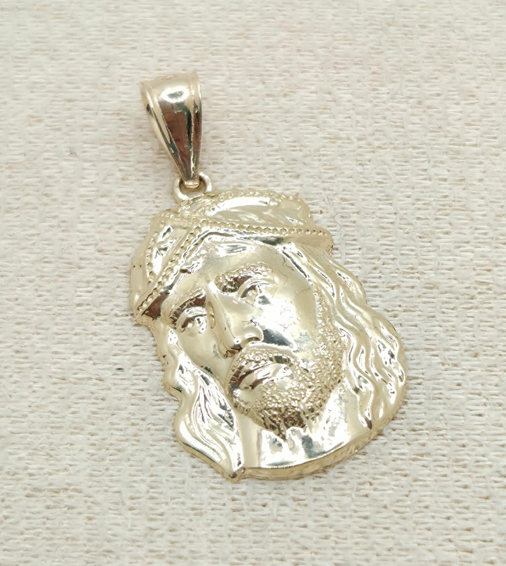 10K SMALL JESUS FACE PENDANT – JY Jewelry Wholesale
