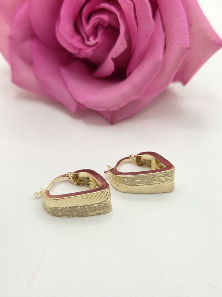 14K ELEGANT GEOMETRIC HOOPS EARRING – JY Jewelry Wholesale