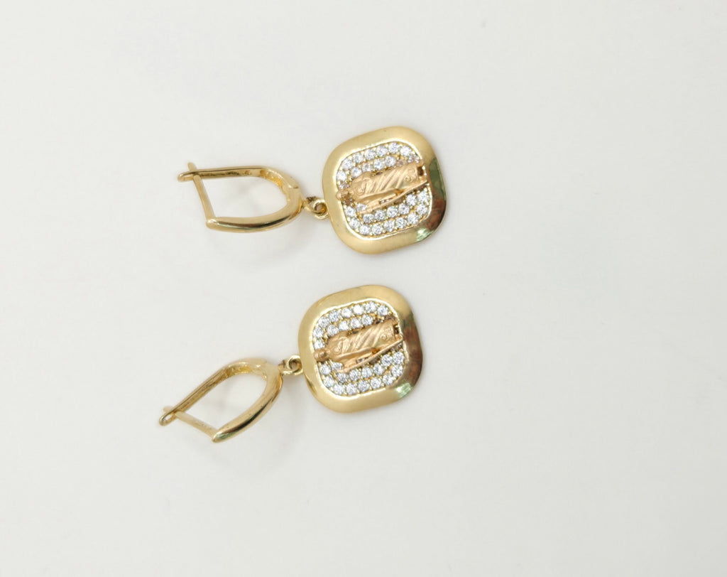 10K SQUARE SAN JUDAS PENDANT EARRINGS – JY Jewelry Wholesale
