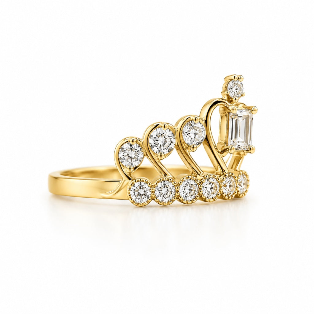 10K 15ANERA CROWN RING – 8 – JY Jewelry Wholesale