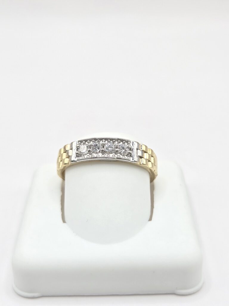 10K TWO TONE ENGAGEMENT MAN'S RING – 10 – JY Jewelry Wholesale