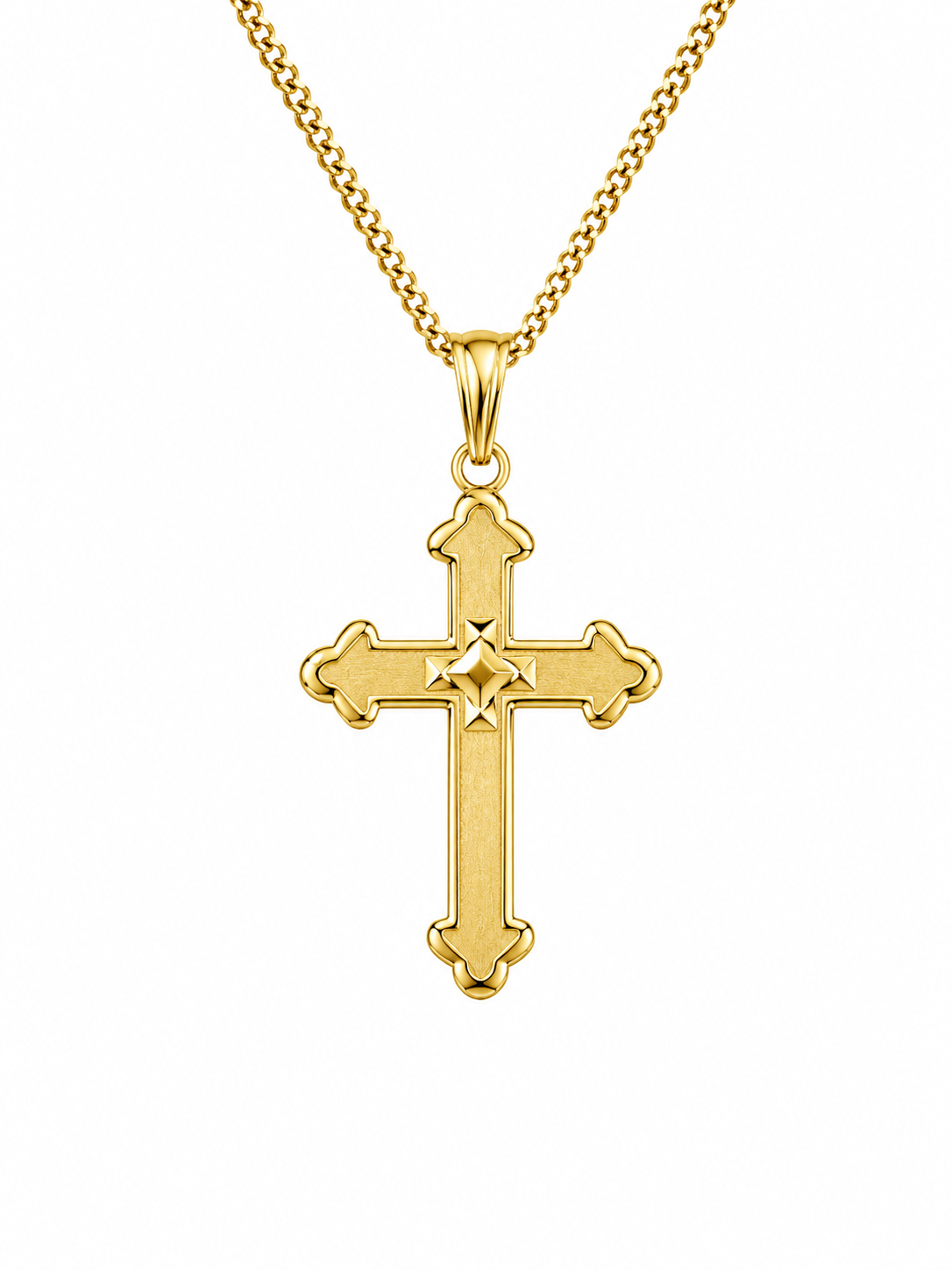 10K SMALL GOLDEN CROSS PENDANT – JY Jewelry Wholesale