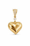 14K YELLOW GOLD HEART CZ PENDANT – JY Jewelry Wholesale