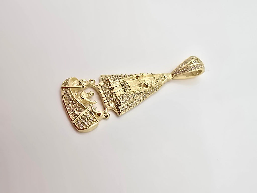 10K SMALL CZ CARIDAD PENDANT – JY Jewelry Wholesale