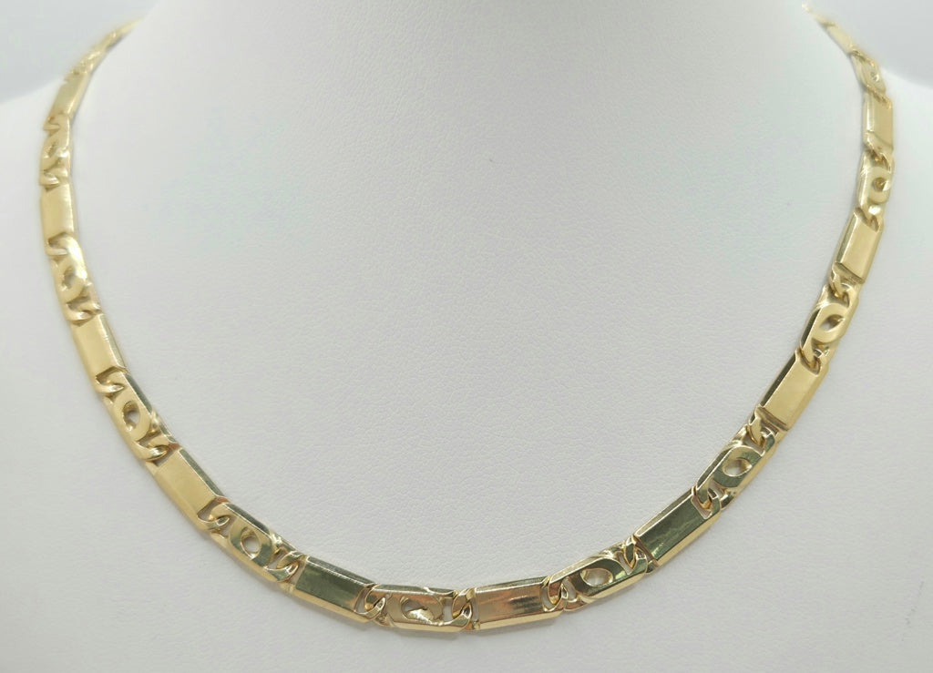 10K SOLID TIGER EYE CHAIN – 26" 5MM – JY Jewelry Wholesale