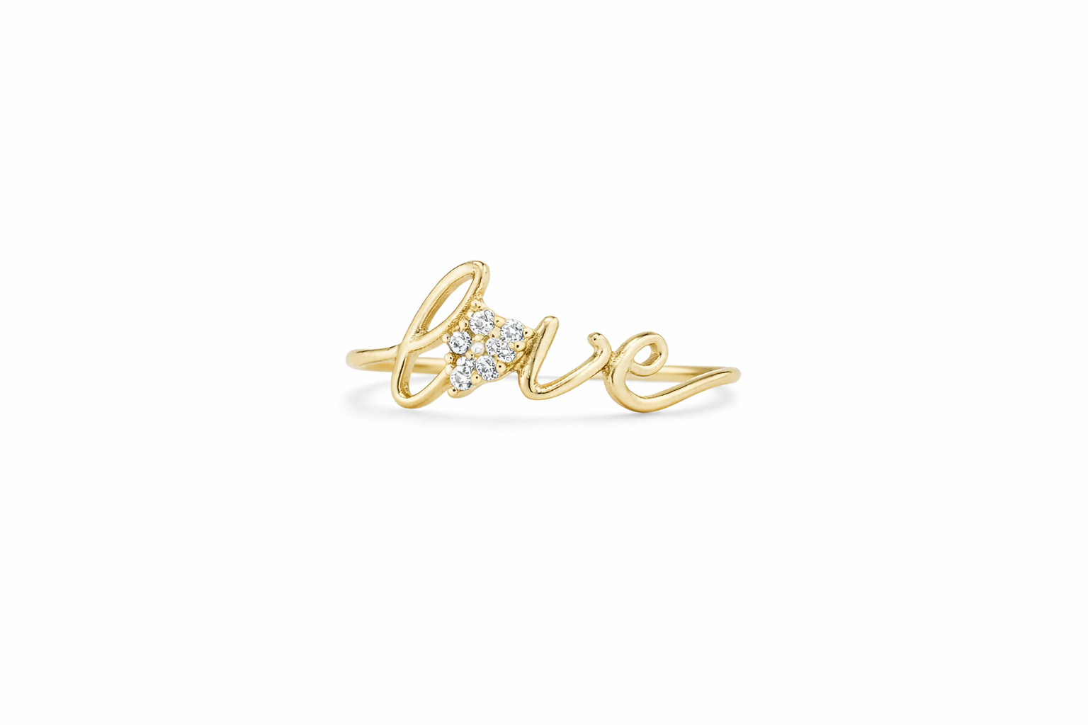 14K SIMPLE LOVE RING – 7.5 – JY Jewelry Wholesale