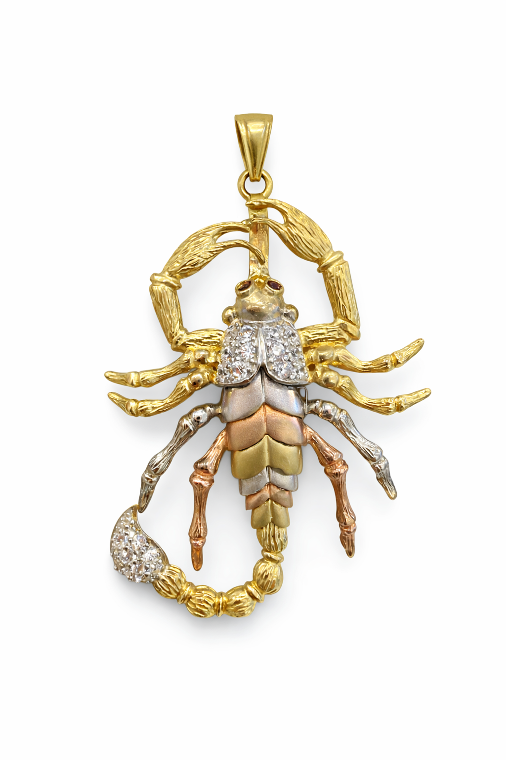 10K TRHEE TONE LARGE SCORPION PENDANT – JY Jewelry Wholesale