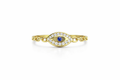 10K EYE DESIGN CZ DETAIL RING – 7 – JY Jewelry Wholesale
