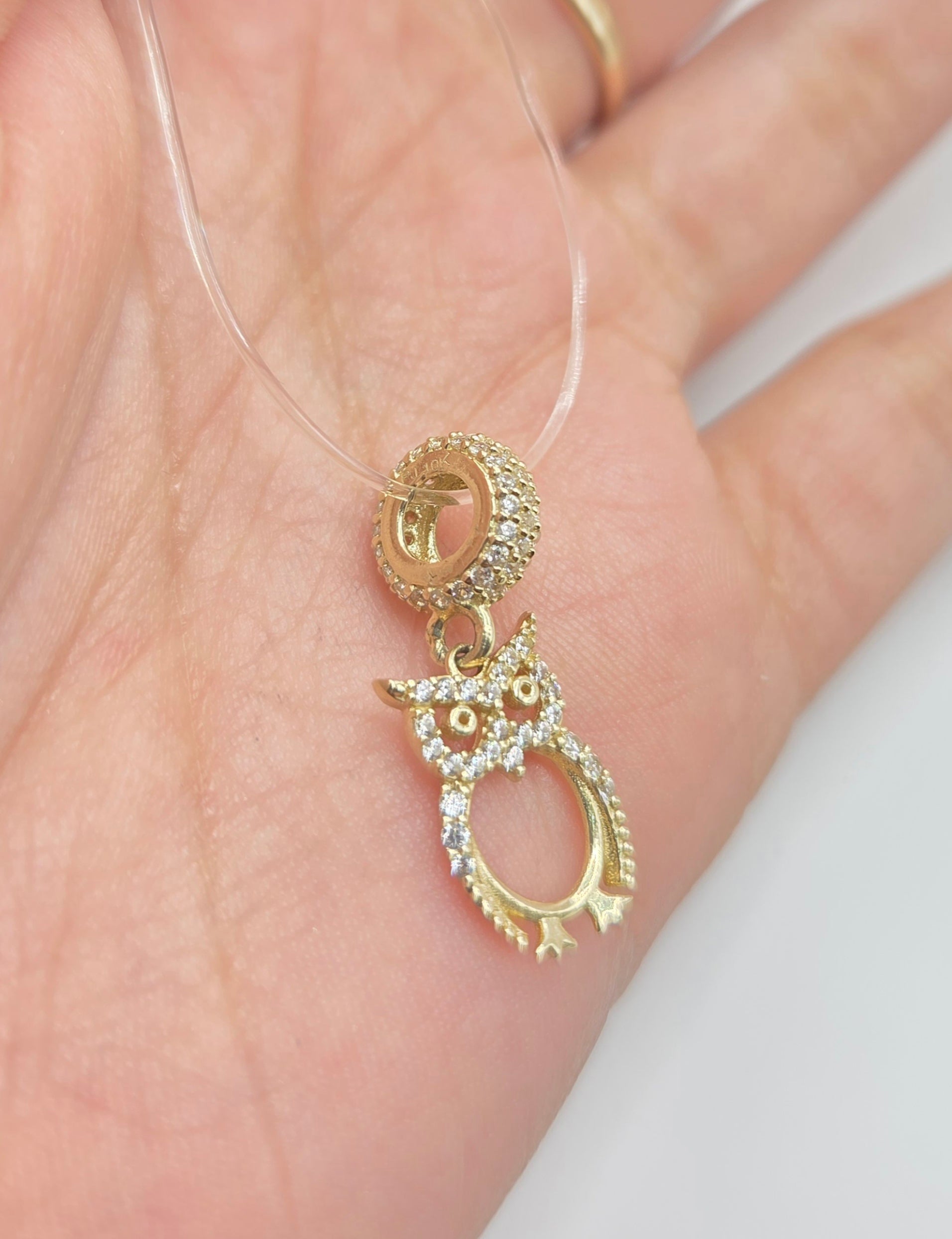 10K CZ OWL CHARM – JY Jewelry Wholesale