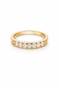 14K DELICATE WOMAN'S DIAMOND BAND RING – 6.5 – JY Jewelry Wholesale