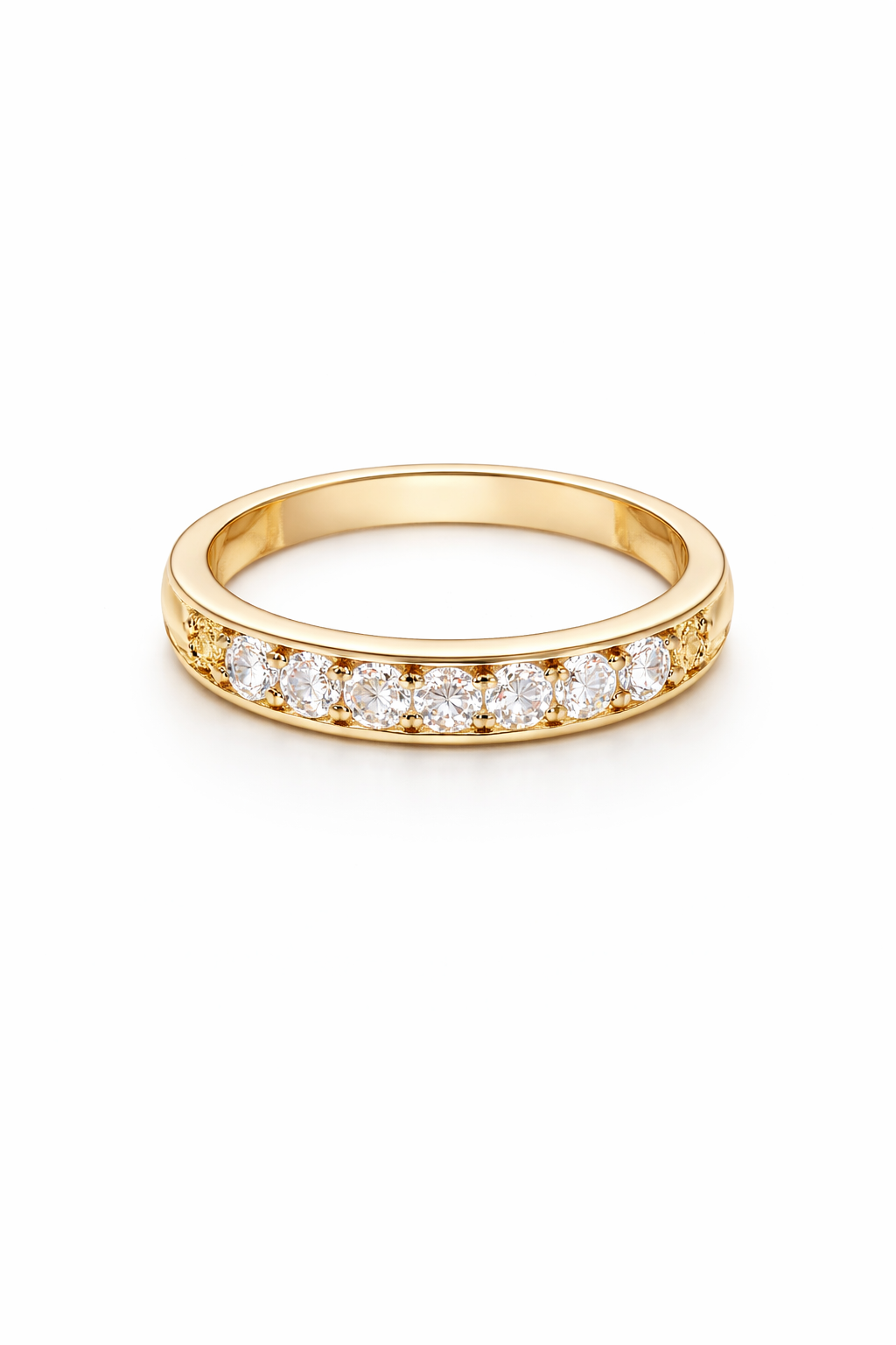 14K DELICATE WOMAN'S DIAMOND BAND RING – 6.5 – JY Jewelry Wholesale