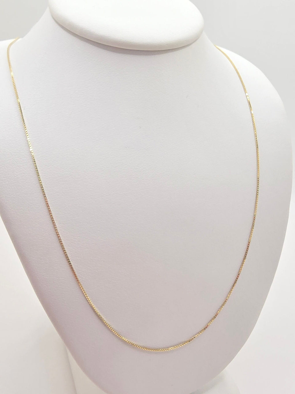 14K BOX CHAIN – 16" 1MM – JY Jewelry Wholesale