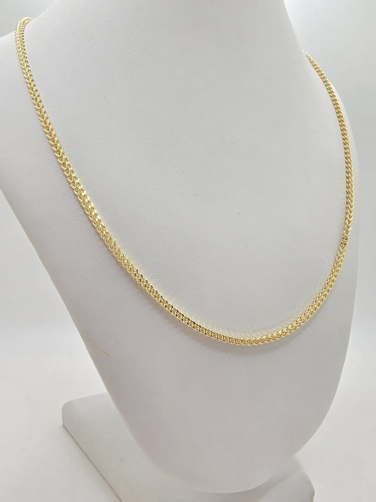 10K HOLLOW FRANCO CHAIN – 2.5MM 24" – JY Jewelry Wholesale