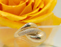 14K ELEGANT TWISTED CZ DETAIL WOMEN'S RING – 7 – JY Jewelry Wholesale