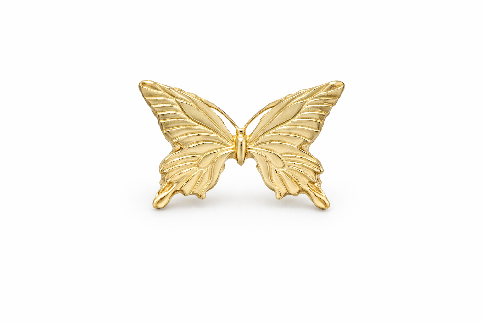 14K BIG PUFFY BUTTERFLY RING – 8 – JY Jewelry Wholesale