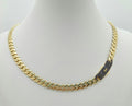10K CERTIFIED MONACO CHAIN BLACK CZ CLOSURE – 24" 6.5MM – JY Jewelry Wholesale