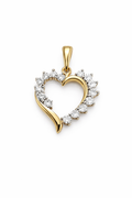 10K DIAMOND HEART PENDANT – JY Jewelry Wholesale