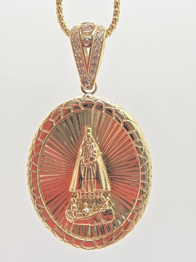 10K LARGE OVAL CARIDAD PENDANT – JY Jewelry Wholesale