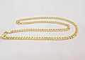 10K HOLLOW CUBAN CURB FLAT CHAIN – 22" 6.5MM – JY Jewelry Wholesale