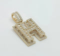 10K SMALL CZ "H" LETTER PENDANT – JY Jewelry Wholesale