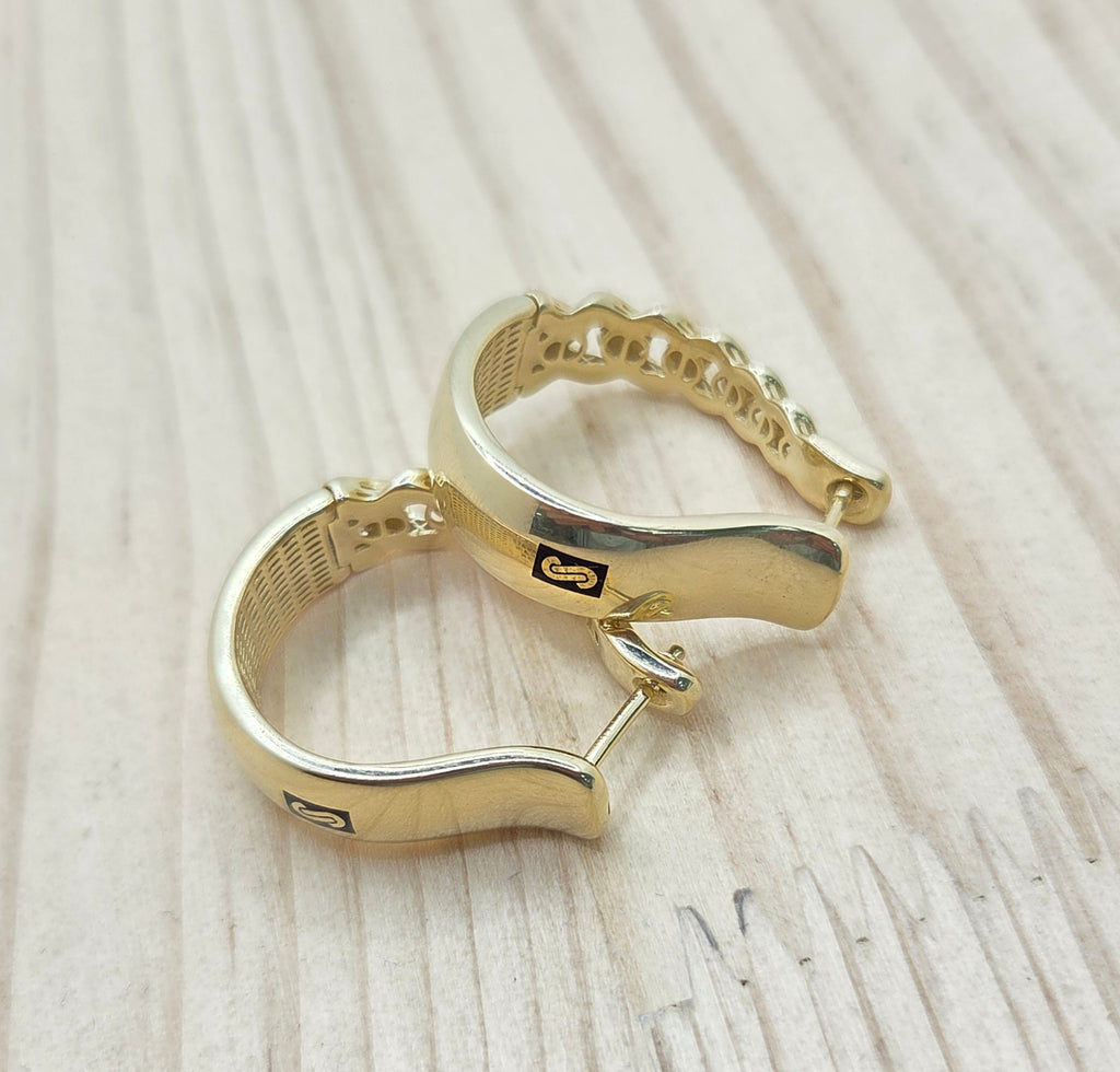10K LARGE PLAIN CERTIFIED MONACO HOOPS EARRINGS – JY Jewelry Wholesale