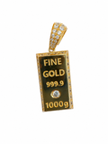 14K GOLD BAR PENDANT Size – JY Jewelry Wholesale