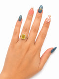 14K SPECIALOFFER BIRTHSTONE SQUARE WOMAN'S RING – 7 – JY Jewelry Wholesale