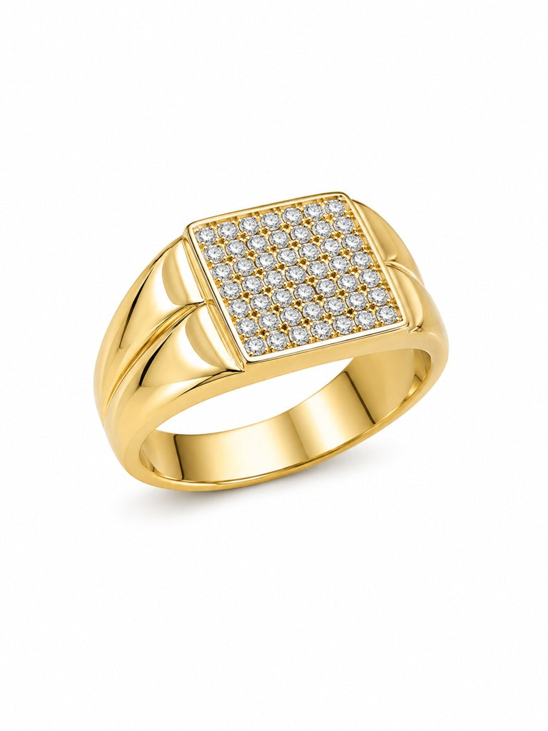 10K CZ SQUARE RING – 11 – JY Jewelry Wholesale