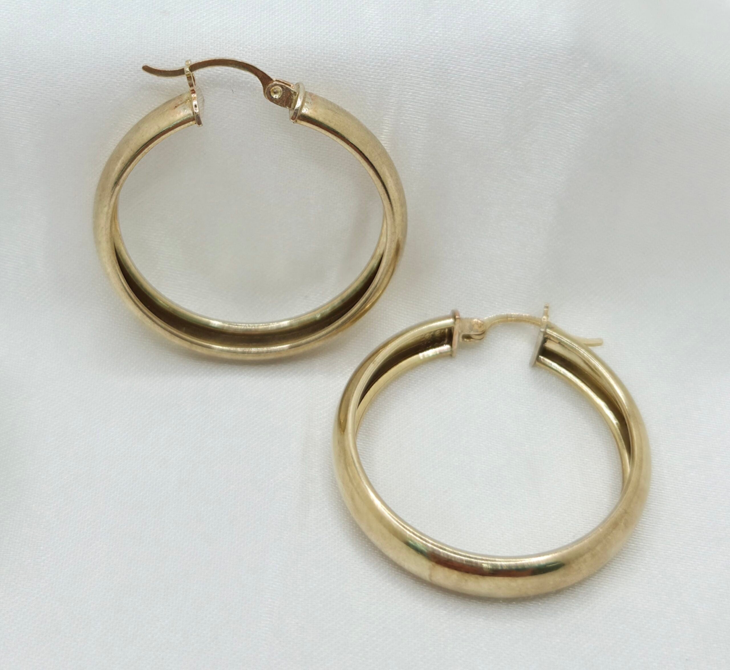 10K PLAIN HOOPS EARRINGS – JY Jewelry Wholesale