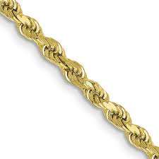 10K SOLID ROPE CHAIN – 2.5MM 24" – JY Jewelry Wholesale