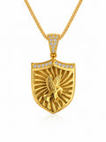 10K EAGLE SHIELD SHAPE PENDANT – JY Jewelry Wholesale